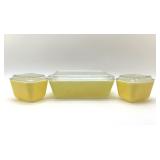 3 PYREX REFRIGERATOR DISHES