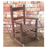 Small antique wood child's Rocking