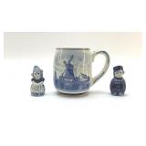 VTG DELFT MUG & Salt/Pepper