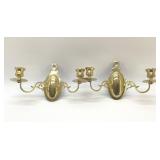 BRASS WALL CANDLE SCONCES