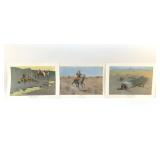 3 FREDERICK REMMINGTON, WILD WEST PRINTS