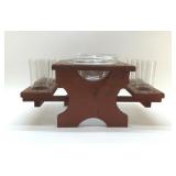 VTG PARTY PICNIC TABLE BEVERAGE CENTER