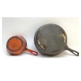 2 CAST IRON SKILLETS