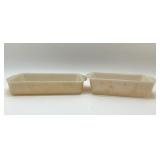 FIRE KING CASSEROLE, BREAD PAN