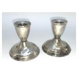 STERLING SILVER DUCHIN CANDLE HOLDERS 359g