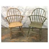 2 WINDSOR CHAIRS 36'