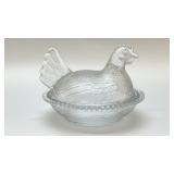 HEN ON A NEST CLEAR 1960's