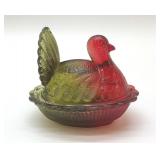 HEN ON A NEST 1970's TWO TONE