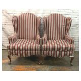 KEY CITY FINE WING BACKED CHAIR PAIR