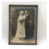 1920's BRIDE & GROOM WEDDING DAY PHOTO