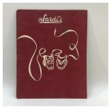 SARDI'S NEW YORK VTG MENU 1950's