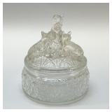 VTG TERRIER POWDER JAR 'my pets'