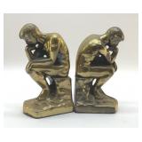 'THE THINKER' CAST BRASS BOOKENDS