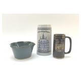 NC POTTERY BOWL, WILLIAMSBURG MUG