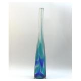 ART GLASS TALL VASE