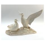 1973 CERAMIC DUCKS ON A LOG