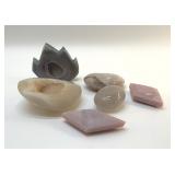 6 QUARTZ CRYSTALS & GEODES