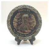 FENTON 1970 CHRISTMAS PLATE carnival glass