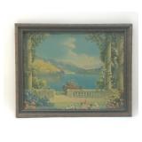 'BLUE LAKE' FRAMED LITHO 1920ï¿½s