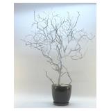 WHITE ORNAMENT TREE IN PLANTER 36'