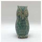 MID-CENTURY MODERN TURQUOISE OWL POTTERY