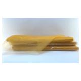 3 LG ROLLS OF YELLOW TULLE FABRIC