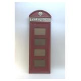 BRITISH PHONE BOOTH PICTURE FRAMES 30 X 10"