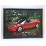 FRAMED TESLA ARTWORK