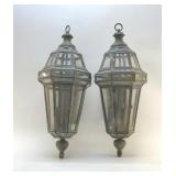 PAIR OF LARGE MATCHING COACH LAMPS