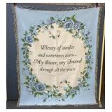 SISTER POEM THROW BLANKET