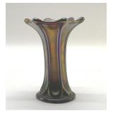 ANTIQUE MORNING GLORY CARNIVAL VASE