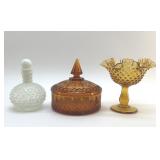 VTG FENTON AND DIAMOND POINT GLASSWARE