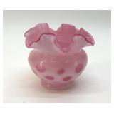 FENTON COIN DOT VASE.