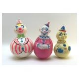 3 ROLY-POLY CLOWN CHILDRENS TOYS