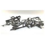 6 VTG SMALL GAME TRAPS 9"