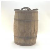 VTG WOOD BANDED BARREL