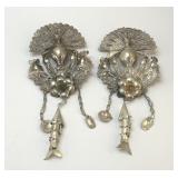 ANTIQUE PERUVIAN TUPU PENDANTS 7'