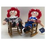 RAGGEDY ANN AND ANDY HASBRO DOLL SET