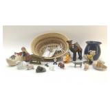 BASKET FULL OF TREASURES AND TRINKETS