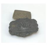 2 VTG BELT BUCKLES