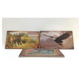 3 REMINGTON WOOD SIGNS