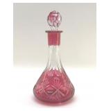 1930ï¿½s VAL ST. LAMBERT CRANBERRY DECANTER