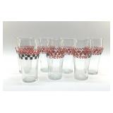 7 COCA COLA SODA FOUNTAIN GLASSES 6"