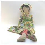 VINTAGE HOMEMADE CLOTH DOLL 40"
