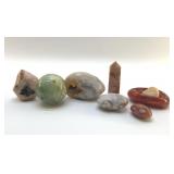 8 QUARTZ CRYSTALS 4'