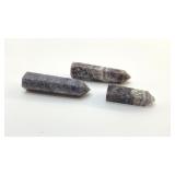 3 LEPIDOLITE CRYSTAL TOWERS