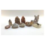 10 ASSORTED QUARTZ CRYSTALS