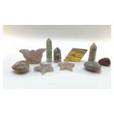 10 ASSORTED QUARTZ CRYSTALS