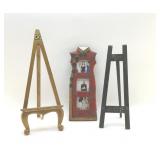 OLD EASELS AND ASIAN FRAME