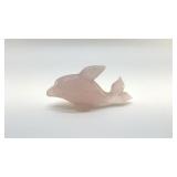 PINK QUARTZ, CRYSTAL DOLPHIN 6'